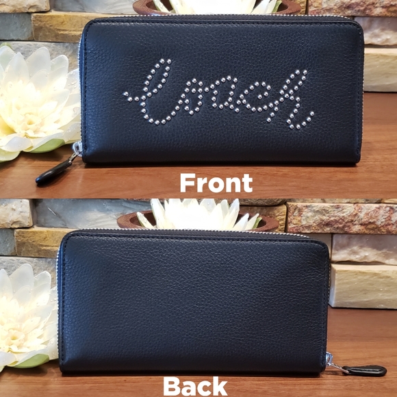 💕only 1 left!💕 NEW Coach Pebble Leather Wallet - Picture 3 of 5